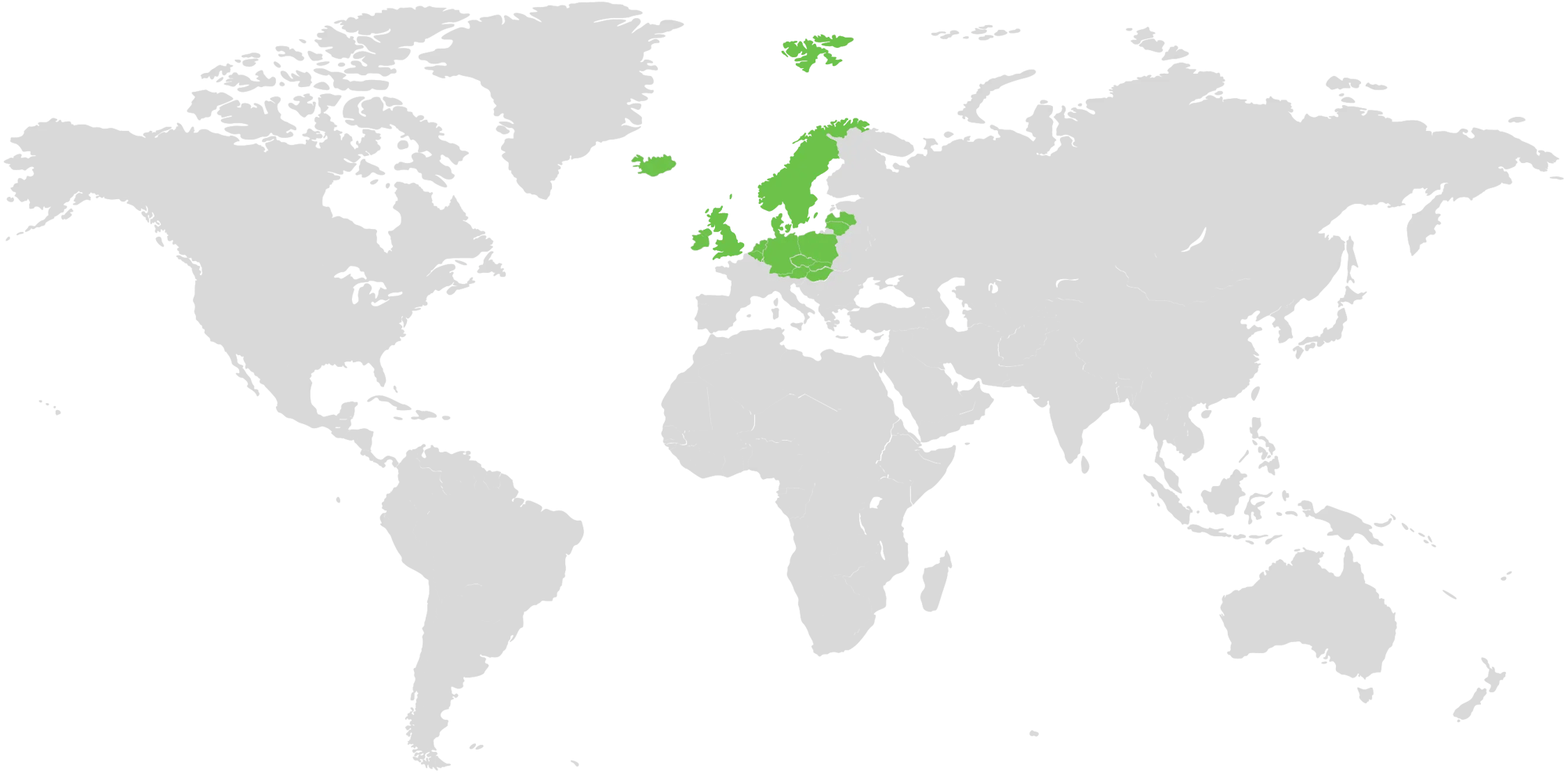 Map of Western Europe