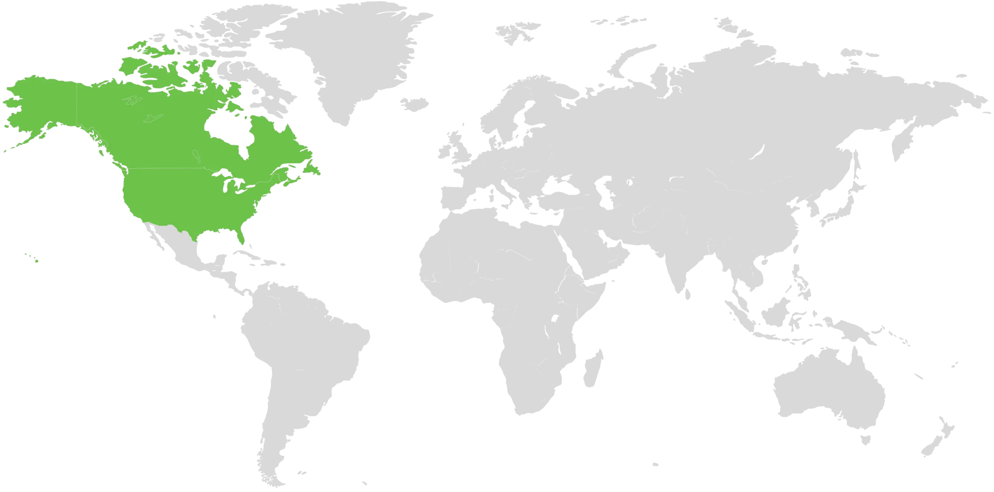 map of North America